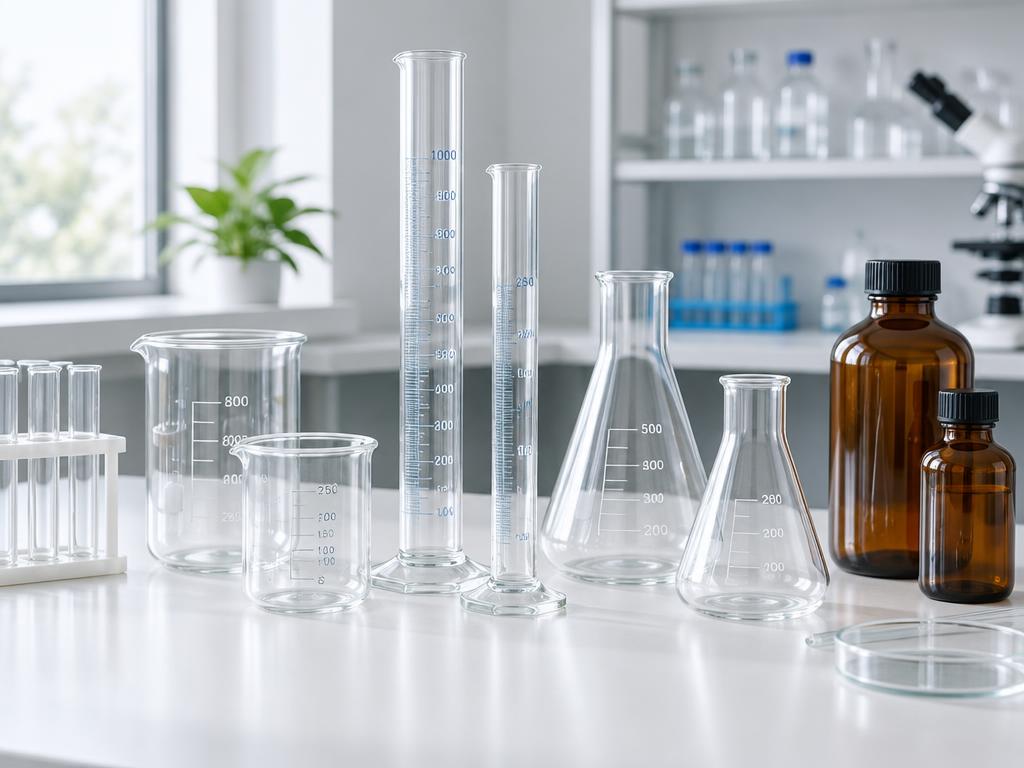 Glassware & vessels in a laboratory